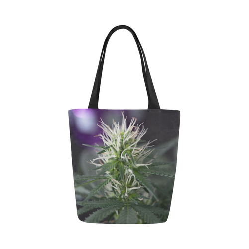 Female Cannabis Flower Canvas Tote Bag (Model 1657)