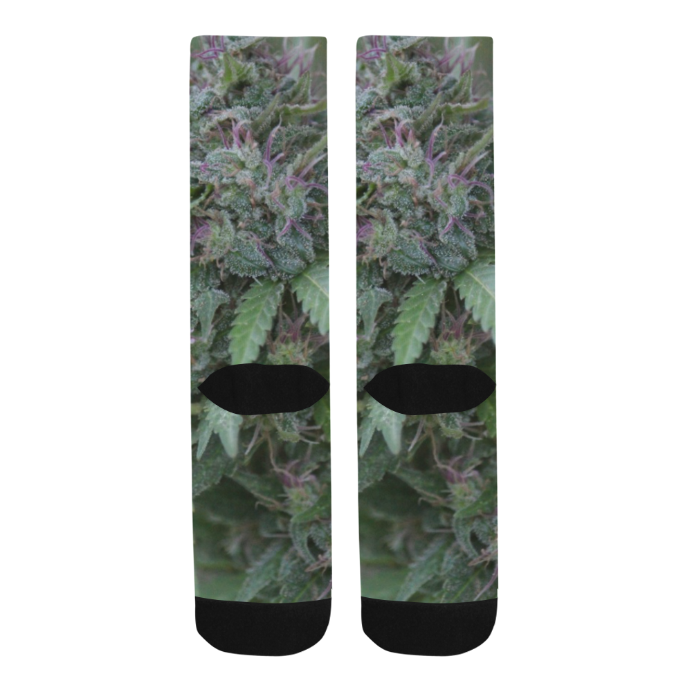 Purple Hair Lady Trouser Socks