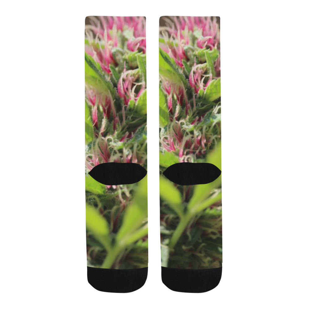 Pink Hair Lady Trouser Socks