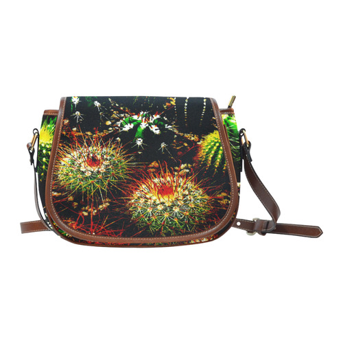 Cactus Plants Saddle Bag/Small (Model 1649) Full Customization