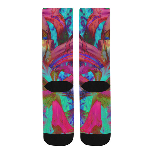 Abstractiris Blue by Martina Webster Trouser Socks