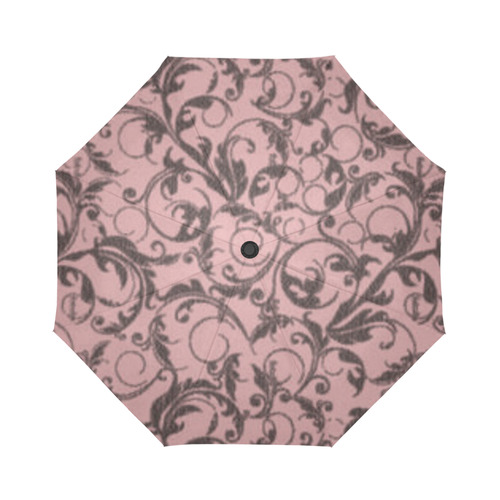 Bridal Rose Swirls Auto-Foldable Umbrella (Model U04)