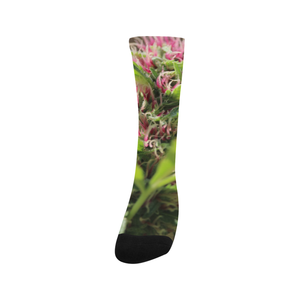 Pink Hair Lady Trouser Socks