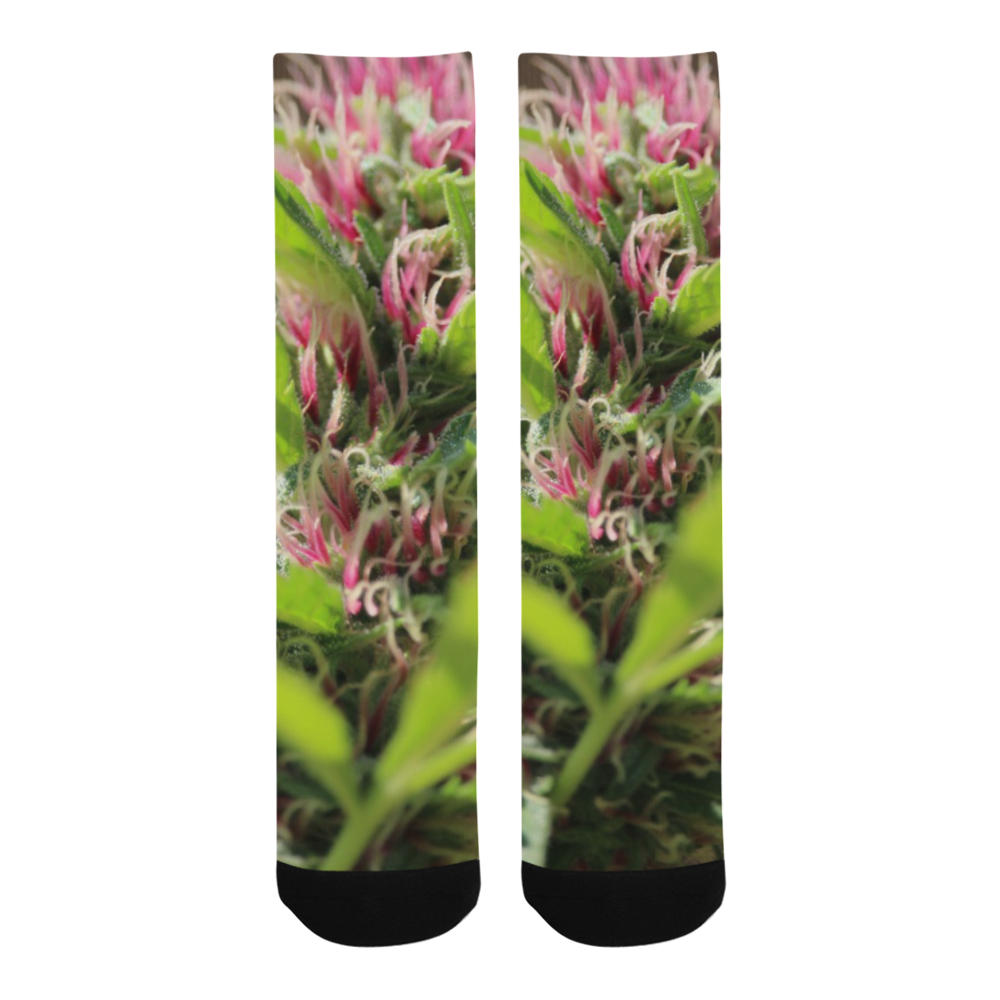 Pink Hair Lady Trouser Socks