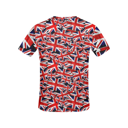 Union Jack British UK Flag All Over Print T-Shirt for Women (USA Size) (Model T40)