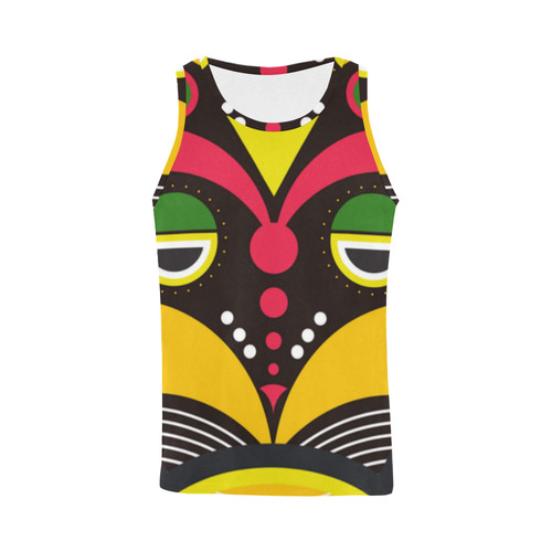 African Traditional Tribal Mask All Over Print Tank Top for Men (Model T43)