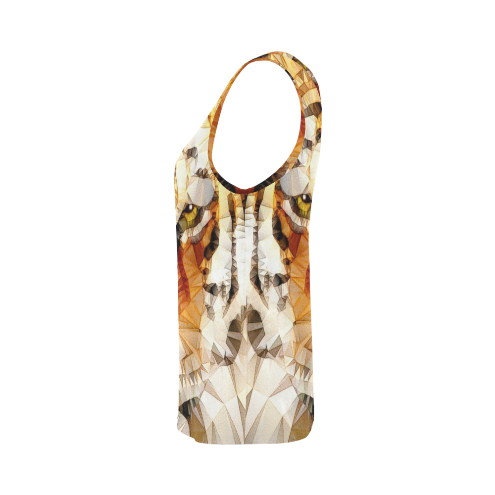 abstract tiger All Over Print Tank Top for Women (Model T43)