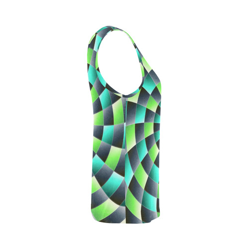 glossy spirals All Over Print Tank Top for Women (Model T43)