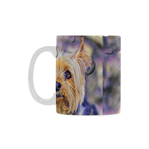 Yorkshire Terrier Popart Drops by Nico Bielow White Mug(11OZ)