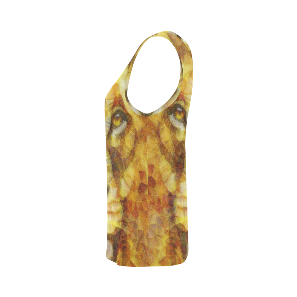 lion All Over Print Tank Top for Women (Model T43)