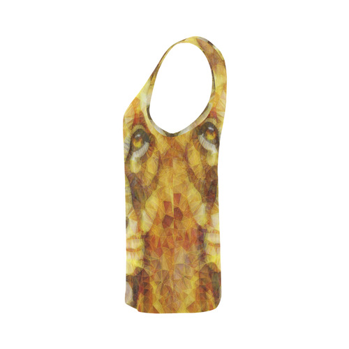 lion All Over Print Tank Top for Women (Model T43)