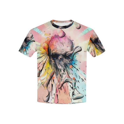 Rainbow Drops by Nico Bielow Kids' All Over Print T-shirt (USA Size) (Model T40)