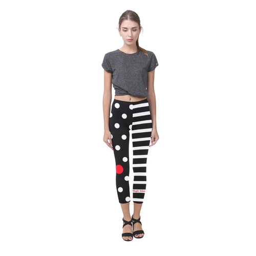 Red Dot. Inspired by the Magic Island of Gotland. Capri Legging (Model L02)