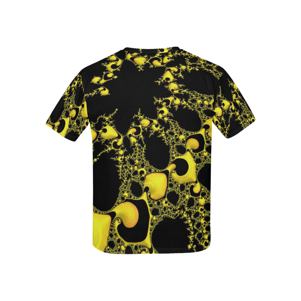 special fractal 04 yellow Kids' All Over Print T-shirt (USA Size) (Model T40)