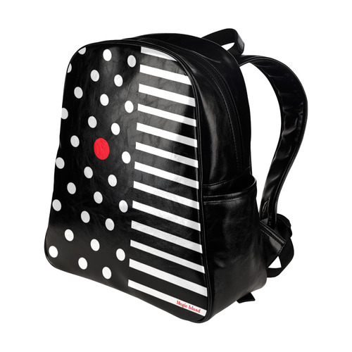 Red Dot. Inspired by the Magic Island of Gotland. Multi-Pockets Backpack (Model 1636)