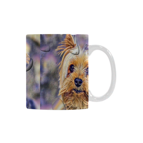 Yorkshire Terrier Popart Drops by Nico Bielow White Mug(11OZ)