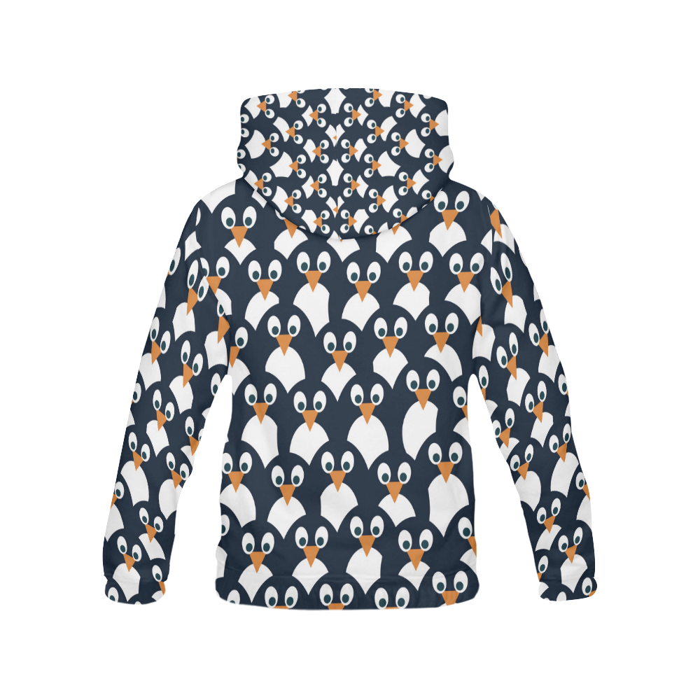 Penguin Pattern All Over Print Hoodie for Men (USA Size) (Model H13)