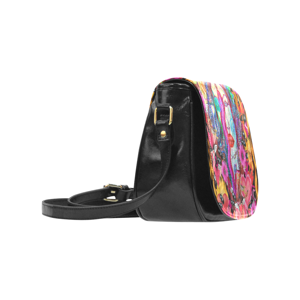 Psychedelic Alyce Classic Saddle Bag/Large (Model 1648)