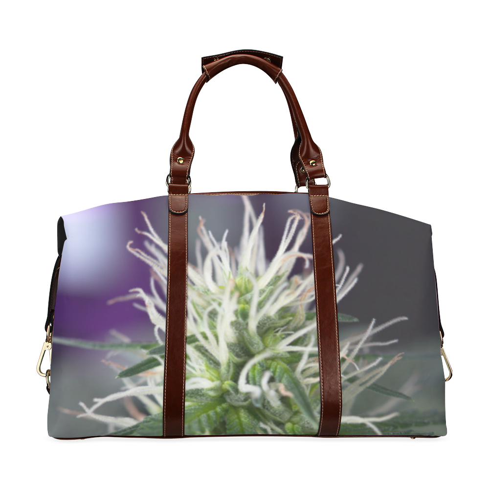 Female Cannabis Flower Classic Travel Bag (Model 1643) Remake