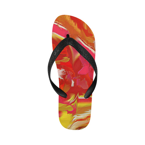 Catalyst Abstract Art flip flops Flip Flops for Men/Women (Model 040)