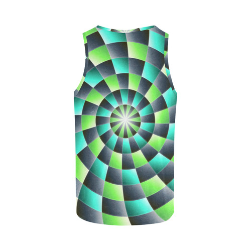 glossy spirals All Over Print Tank Top for Women (Model T43)