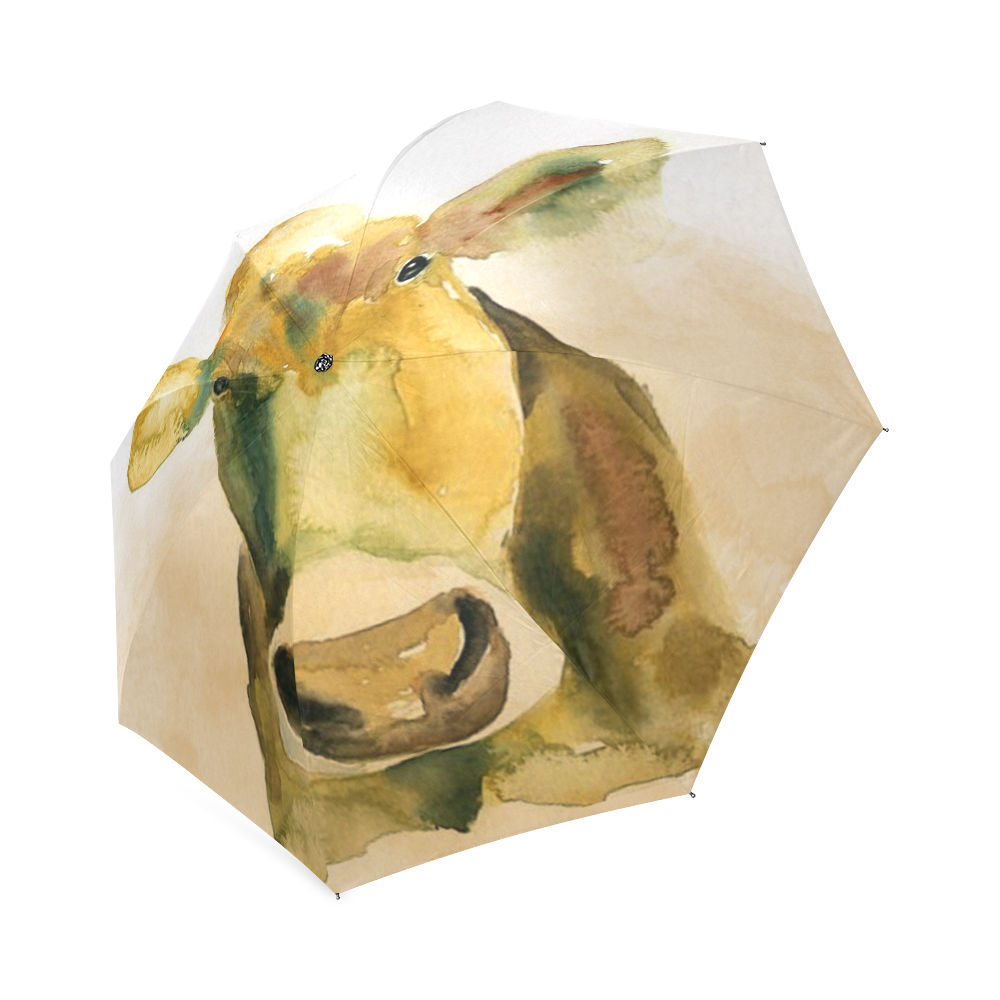 Cow watercolor Foldable Umbrella (Model U01)