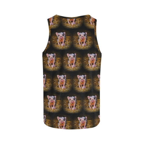 cute animal drops - piglet by JamColors All Over Print Tank Top for Men (Model T43)