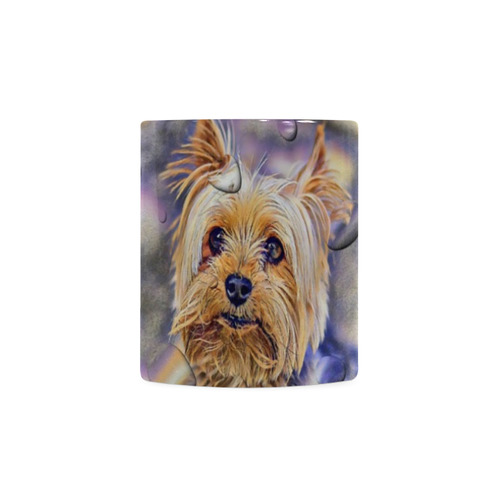 Yorkshire Terrier Popart Drops by Nico Bielow White Mug(11OZ)