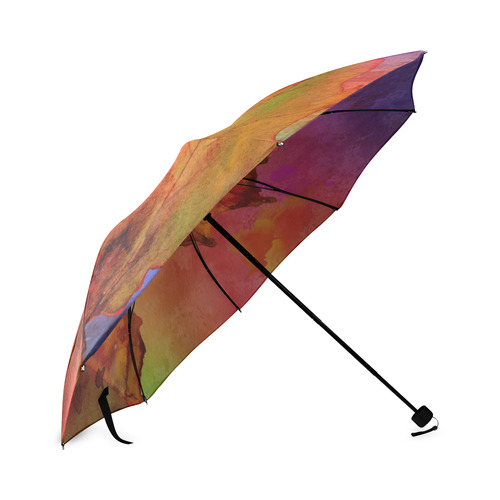 Autumn Fall Leaves watercolor Foldable Umbrella (Model U01)