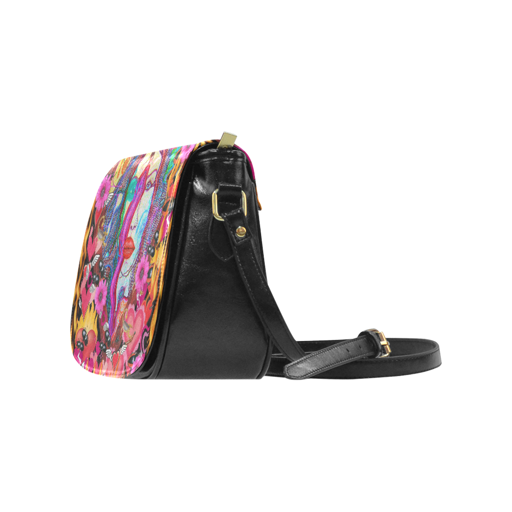 Psychedelic Alyce Classic Saddle Bag/Large (Model 1648)