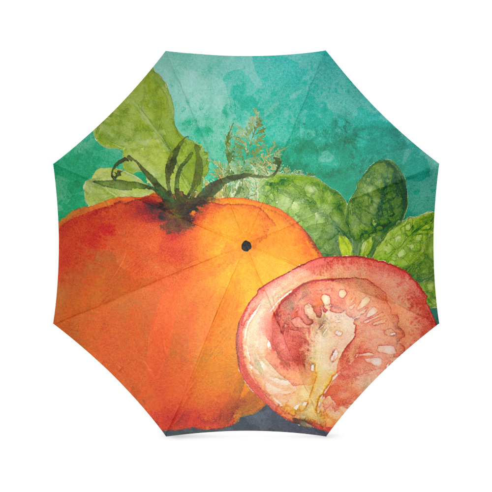 Tomatoe Watercolor Foldable Umbrella (Model U01)