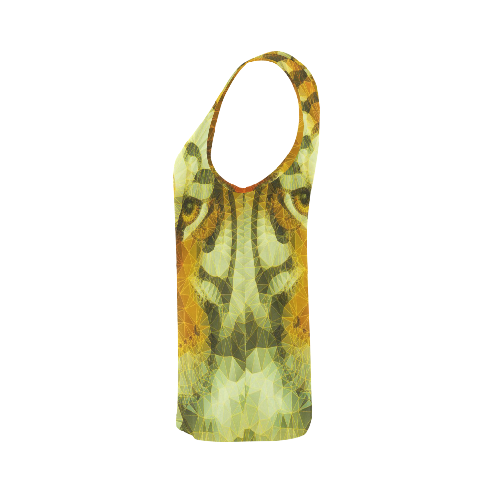tiger All Over Print Tank Top for Women (Model T43)
