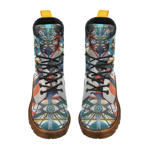 Tree of Life Glow High Grade PU Leather Martin Boots For Women Model 402H