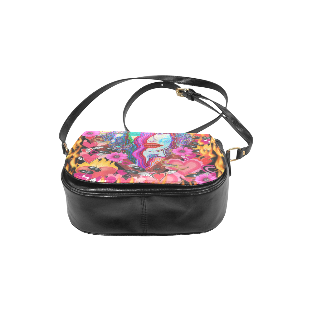 Psychedelic Alyce Classic Saddle Bag/Large (Model 1648)