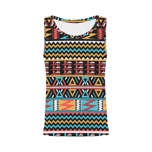 aztec pattern All Over Print Tank Top for Women (Model T43)