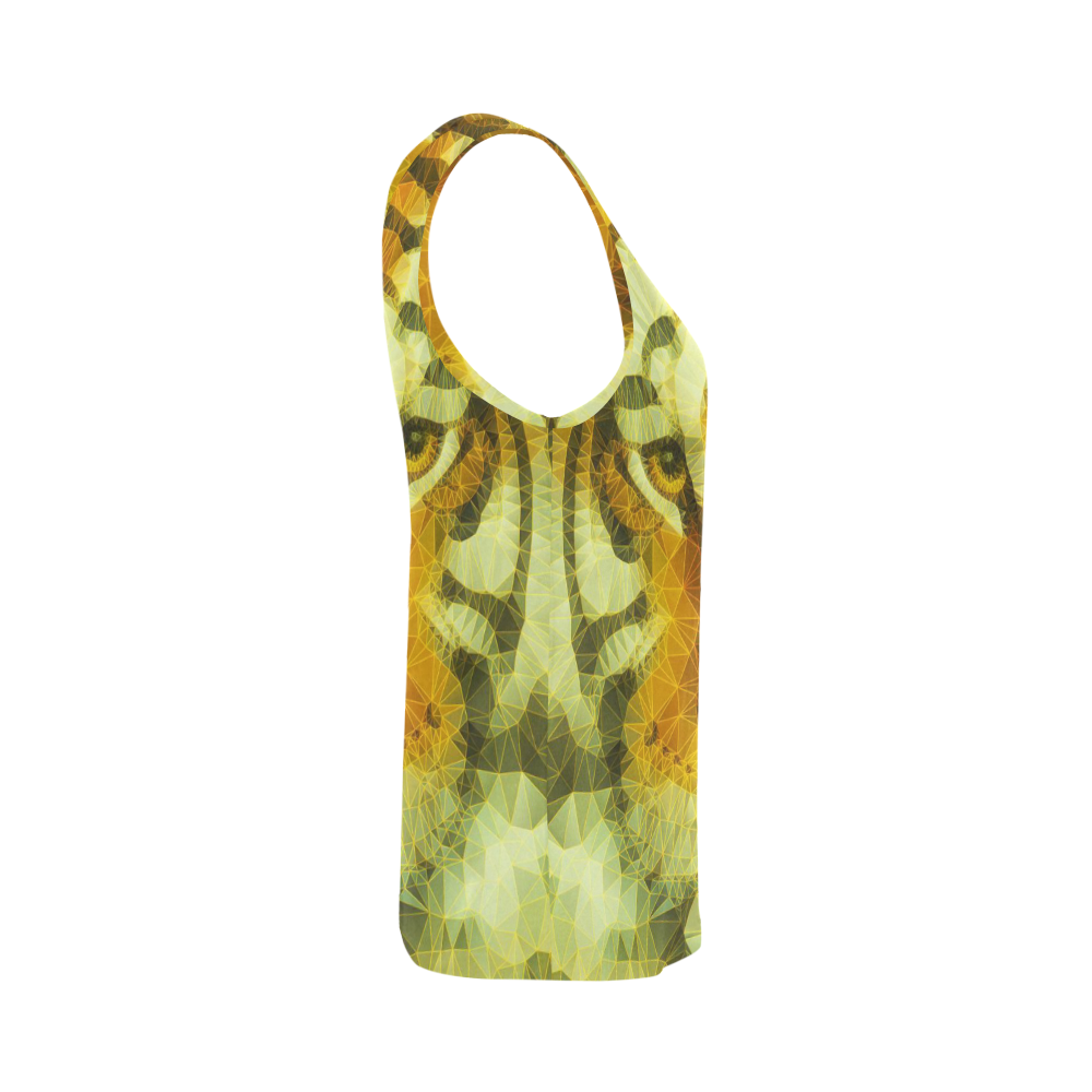 tiger All Over Print Tank Top for Women (Model T43)
