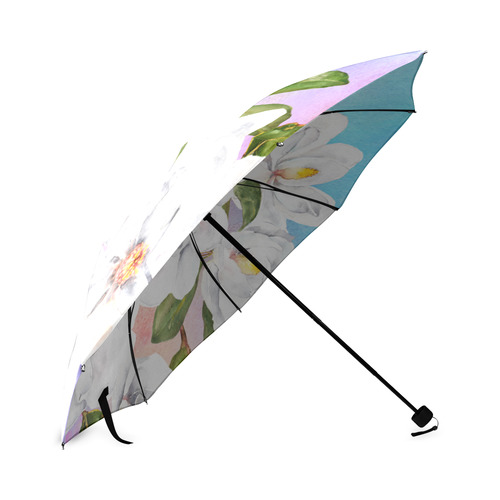 Magnolia Floral watercolor Foldable Umbrella (Model U01)