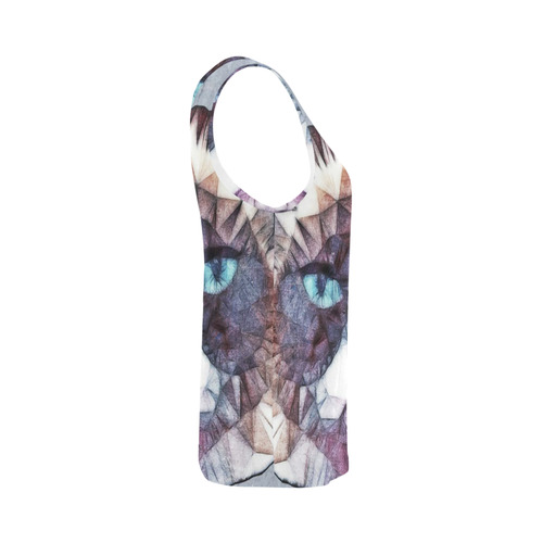 grouchy cat All Over Print Tank Top for Women (Model T43)