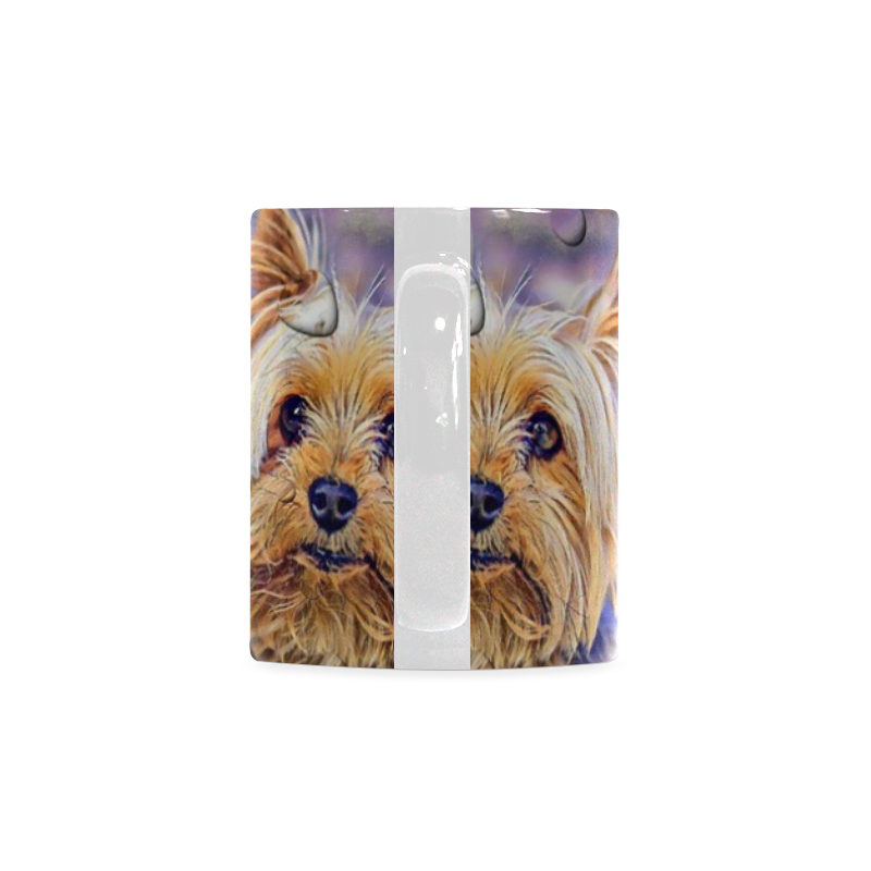 Yorkshire Terrier Popart Drops by Nico Bielow White Mug(11OZ)