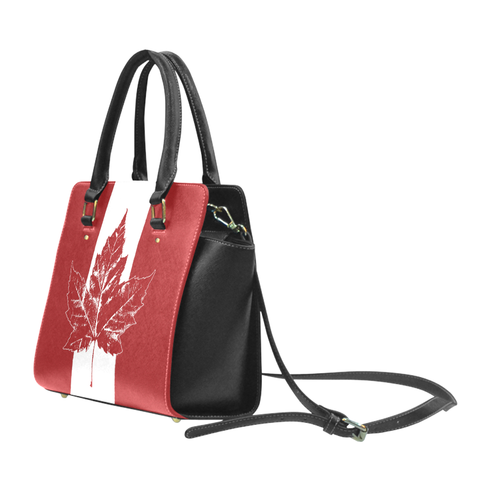 Cool Canada Flag Purses Retro Canada Bags Classic Shoulder Handbag (Model 1653)
