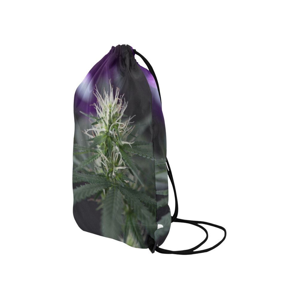 Female Cannabis Flower Small Drawstring Bag Model 1604 (Twin Sides) 11"(W) * 17.7"(H)