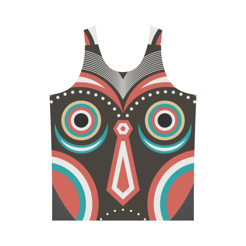 Lulua Ethnic Tribal Mask All Over Print Tank Top for Men (Model T43)