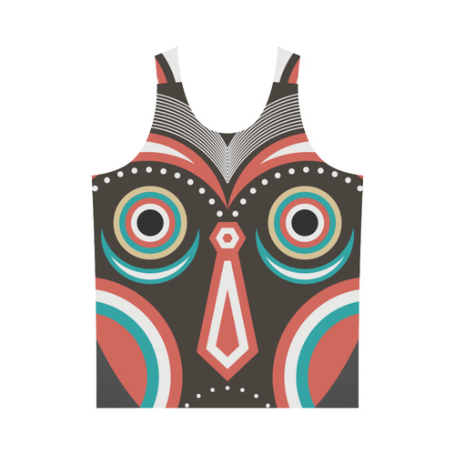 Lulua Ethnic Tribal Mask All Over Print Tank Top for Men (Model T43)