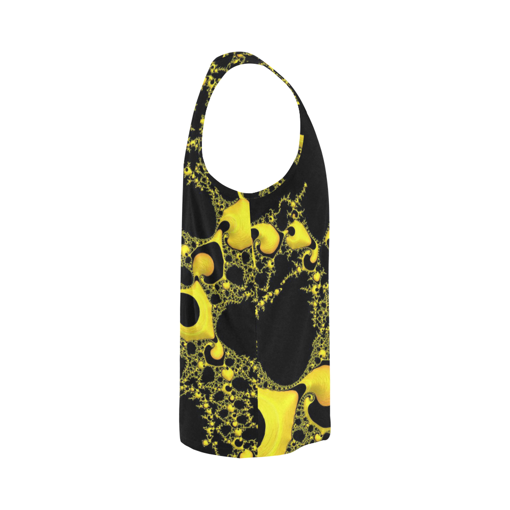 special fractal 04 yellow All Over Print Tank Top for Men (Model T43)