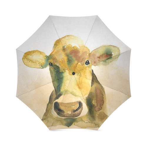 Cow watercolor Foldable Umbrella (Model U01)