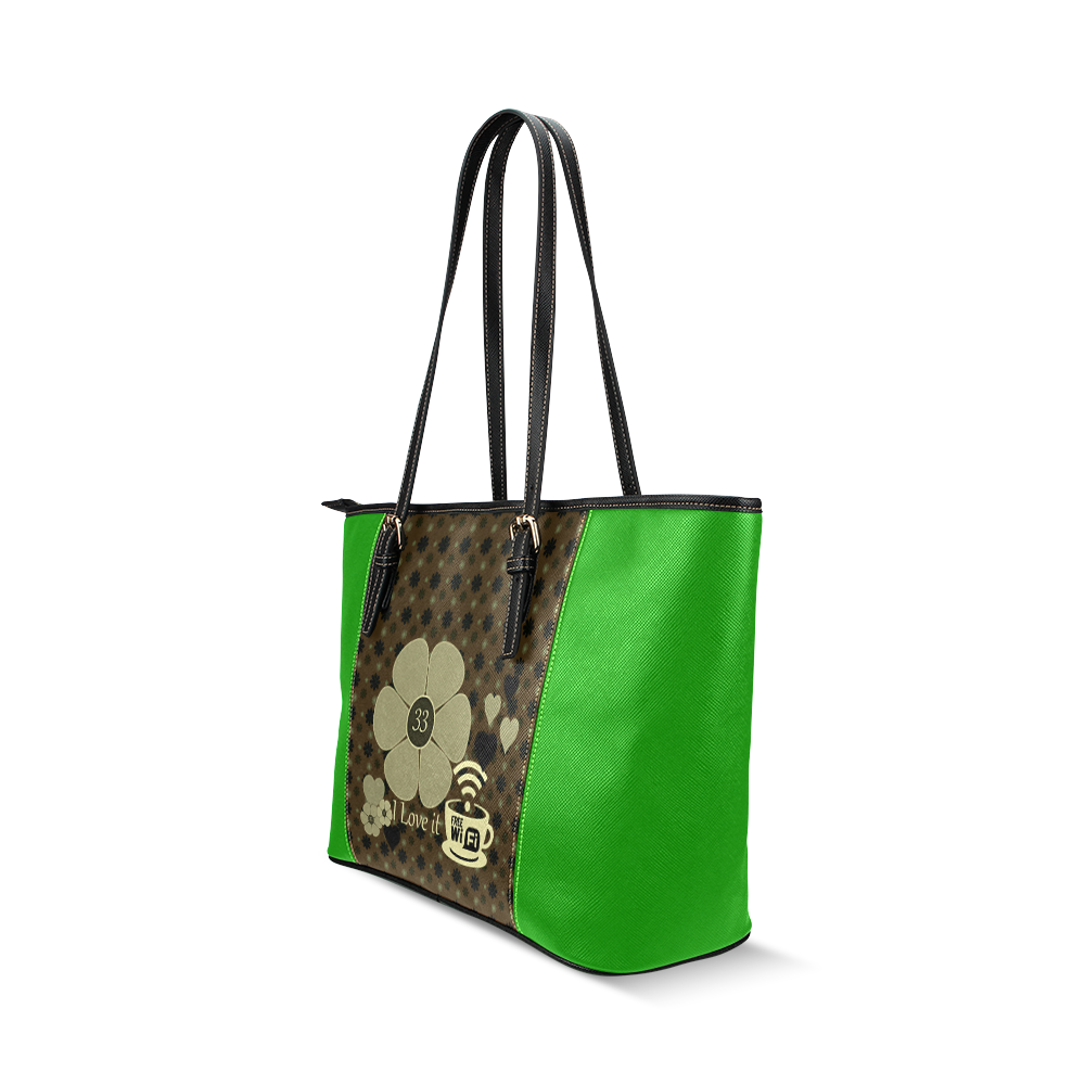 Modern Collection Leather Tote Bag/Small (Model 1640)