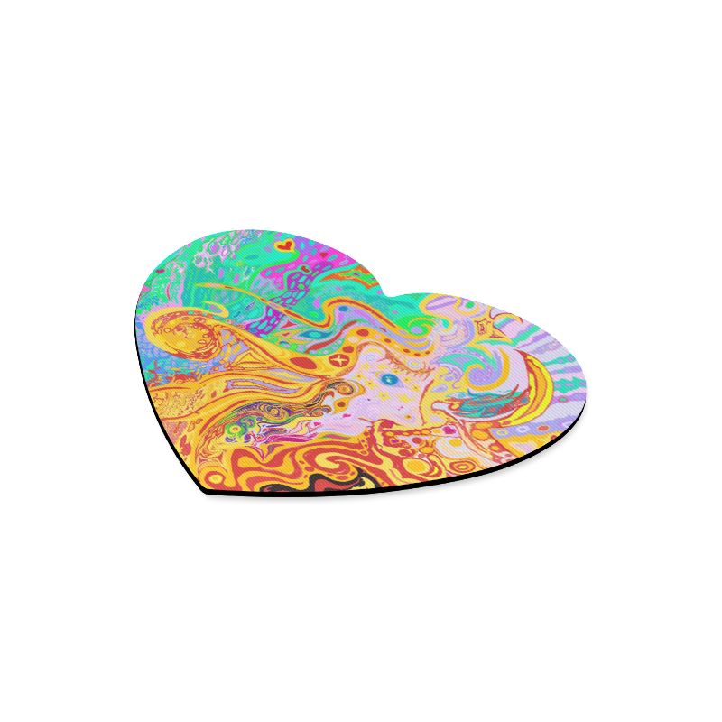 Hair of the Divine Universe Art MousePad Heart-shaped Mousepad