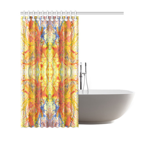 Aflame with Flower Art Shower Curtain 69"x72"