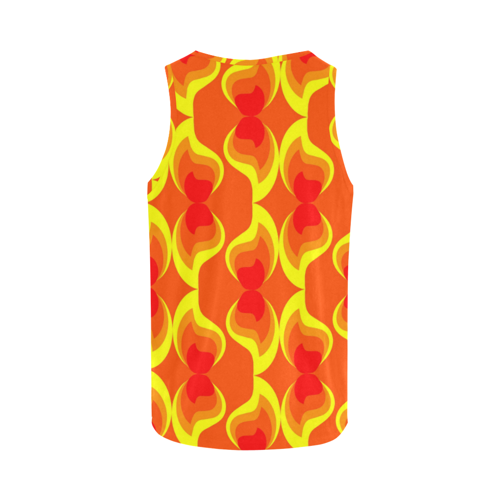 FLAMES All Over Print Tank Top for Men (Model T43)