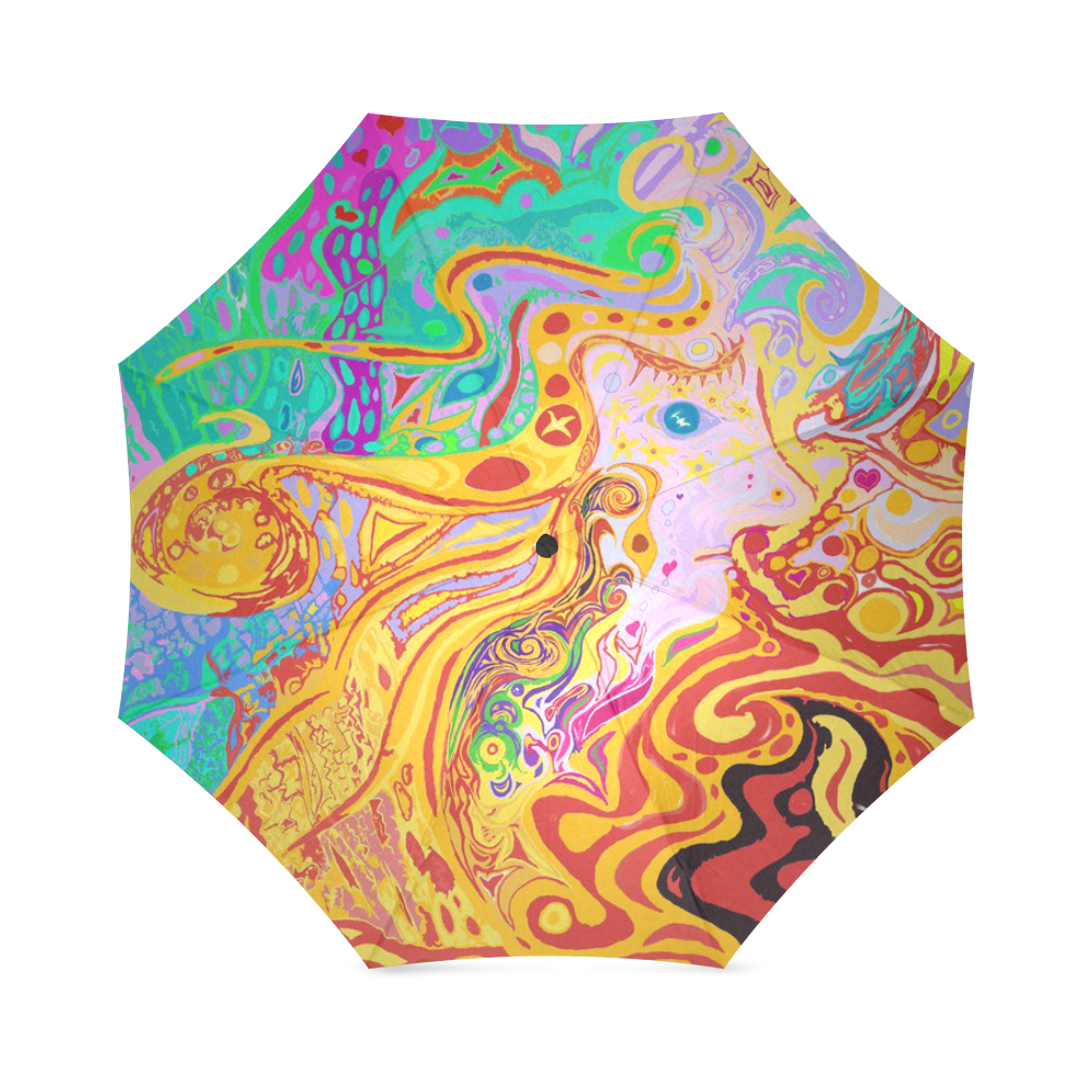 Hair of the Divine Universe Art Umbrella Foldable Umbrella (Model U01)